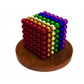 Куб из магнитных шариков 5 мм (разноцветный 6 цветов), 216 элементов