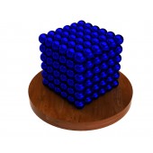 Куб из магнитных шариков 5 мм (синий), 216 элементов