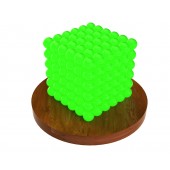 Куб из магнитных шариков 5 мм (светящийся в темноте), 216 элементов
